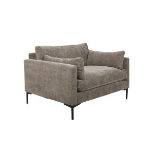 ZUIVER Summer Love Seat, med armstöd - kaffepolyester och stl