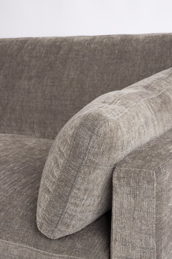 ZUIVER Summer Love Seat, med armlener - kaffe polyester og stl