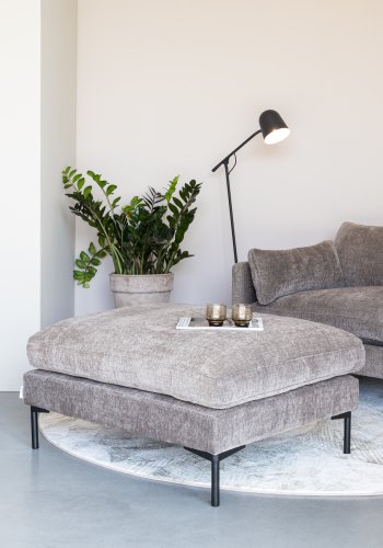 ZUIVER Summer Love Seat, med armlener - kaffe polyester og stl