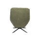 DUTCHBONE Vince lenestol - grnt flyelsstoff og svart jern