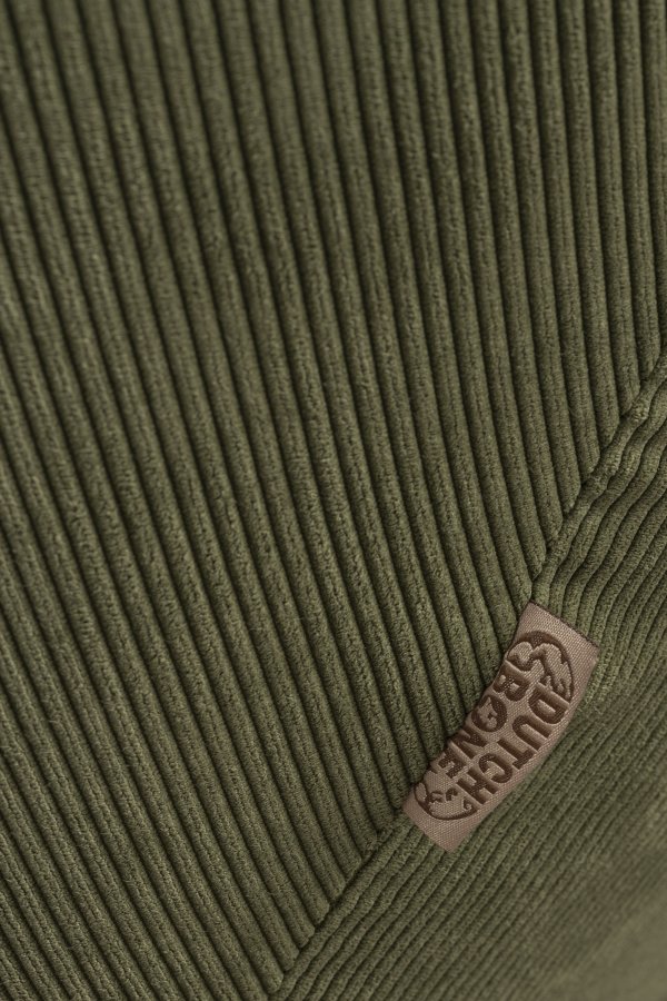 DUTCHBONE Vince lenestol - grnt flyelsstoff og svart jern