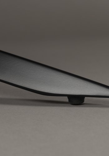 DUTCHBONE Vince lenestol - grnt flyelsstoff og svart jern