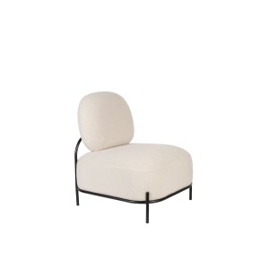 WHITE LABEL LIVING Lounge Chair Polly Teddy Ivory