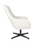 WHITE LABEL LIVING Yuki loungestol, med armlener - off-white stoff