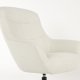 WHITE LABEL LIVING Yuki loungestol, med armlener - off-white stoff