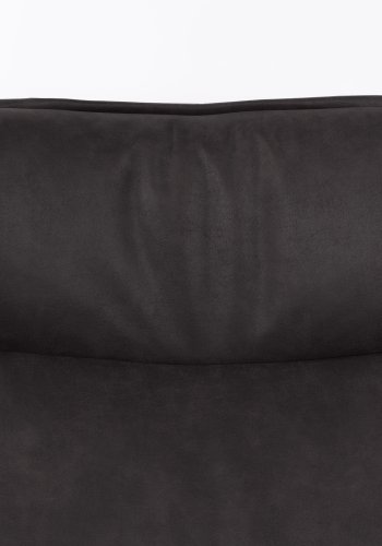 WHITE LABEL LIVING John svingstol - antrasittgrtt kunstskinn og metall