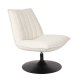 WHITE LABEL LIVING Jax loungestol - off-white bouclé og metall