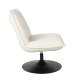 WHITE LABEL LIVING Jax loungestol - off-white bouclé og metall