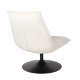 WHITE LABEL LIVING Jax loungestol - off-white bouclé og metall