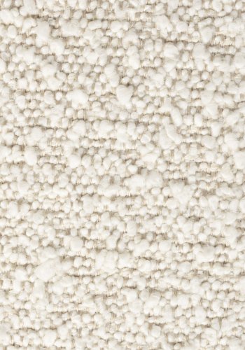 WHITE LABEL LIVING Jax loungestol - off-white bouclé og metall