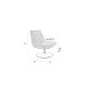 WHITE LABEL LIVING Jax loungestol - off-white bouclé og metall