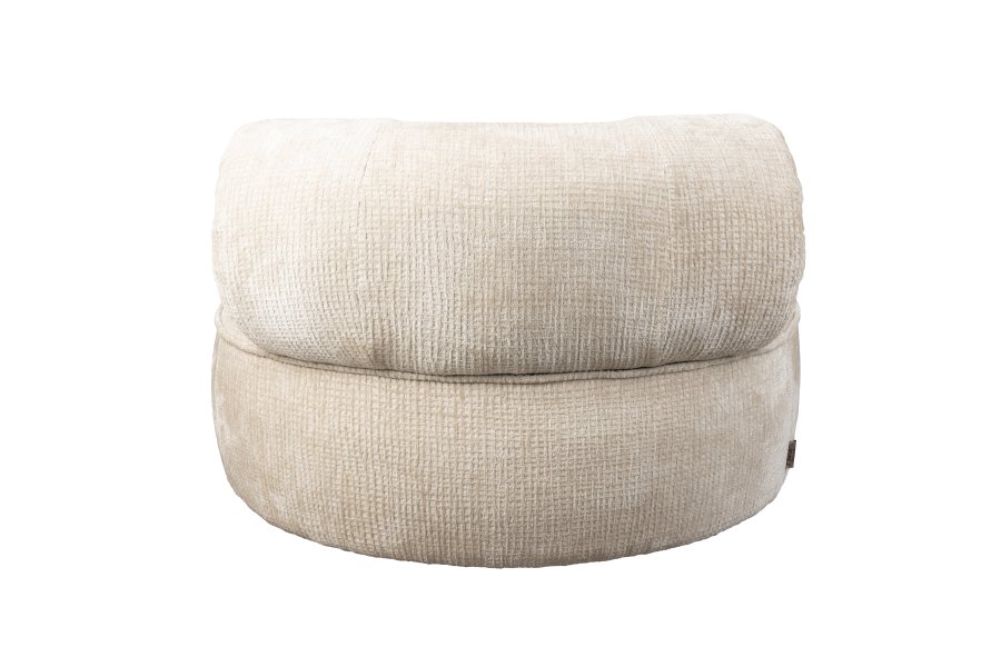 DUTCHBONE Tilbury Drehstuhl - beige Polyester und Metall