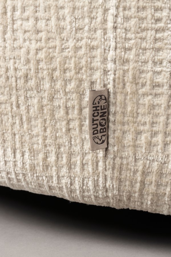 DUTCHBONE Tilbury Drehstuhl - beige Polyester und Metall