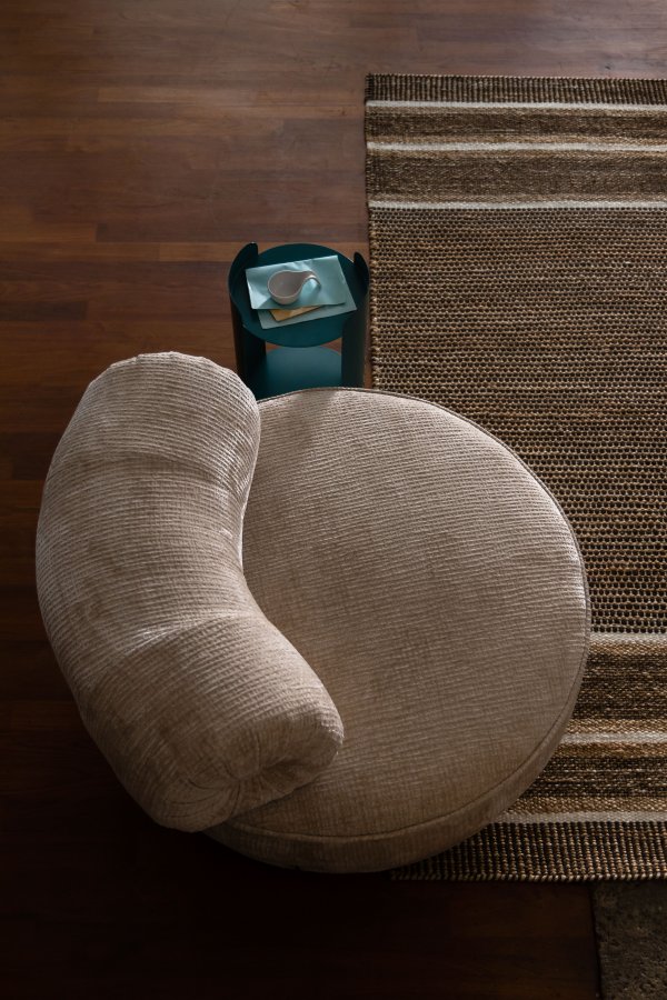 DUTCHBONE Tilbury Drehstuhl - beige Polyester und Metall