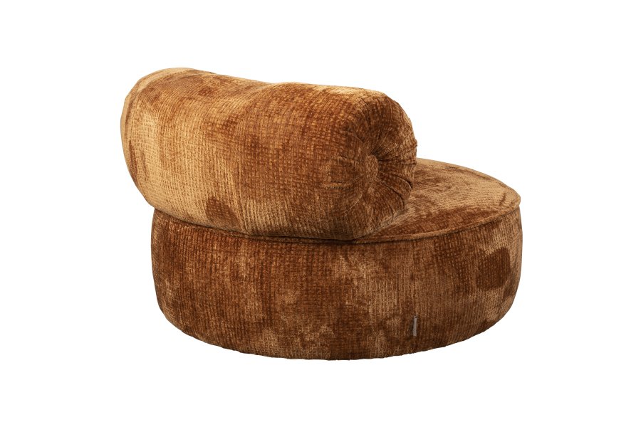 DUTCHBONE Tilbury svingstol - brent oransje polyester og metall