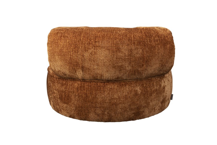 DUTCHBONE Tilbury svingstol - brent oransje polyester og metall