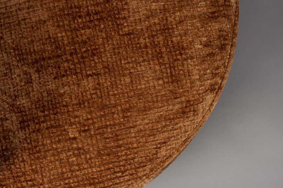 DUTCHBONE Tilbury svingstol - brent oransje polyester og metall