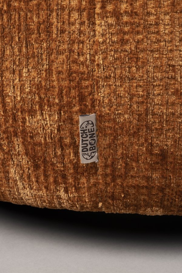 DUTCHBONE Tilbury svingstol - brent oransje polyester og metall