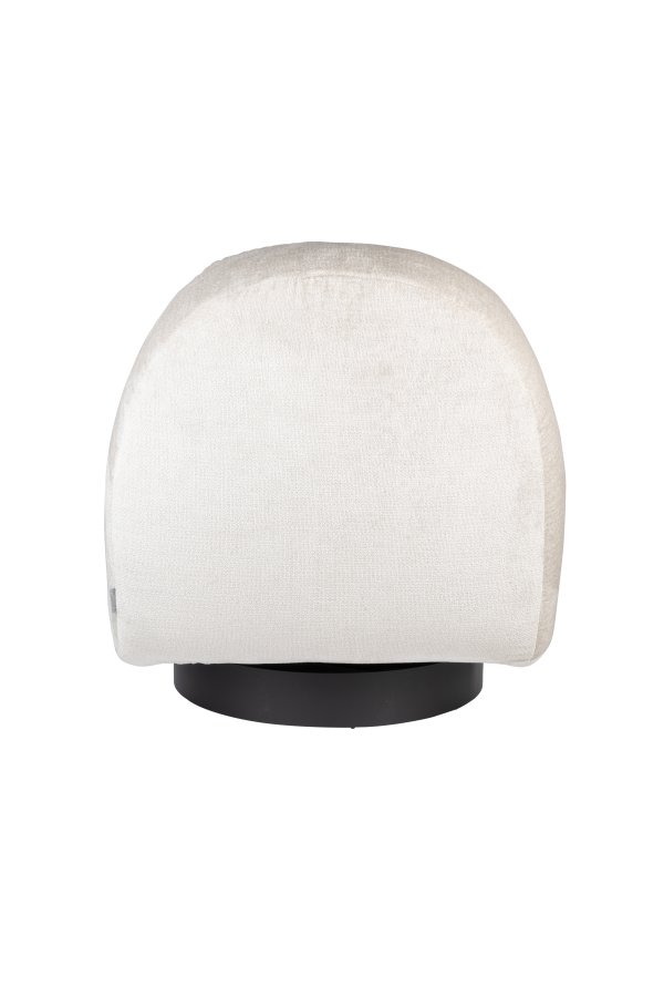 ZUIVER Eden svingstol - ekte polyester og sort stl