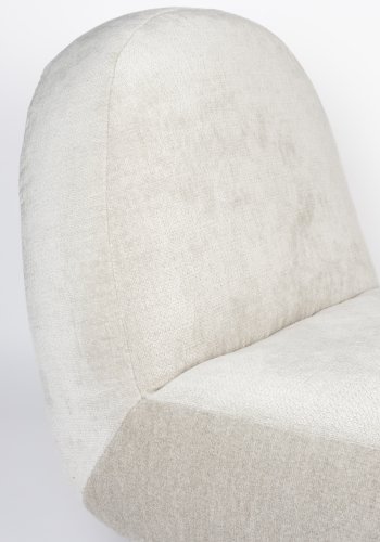 ZUIVER Eden svingstol - ekte polyester og sort stl