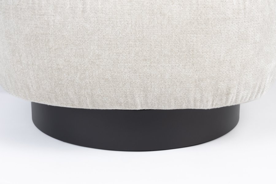 ZUIVER Eden svingstol - ekte polyester og sort stl