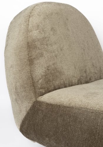 ZUIVER Eden svingstol - mosegrnn polyester og sort stl