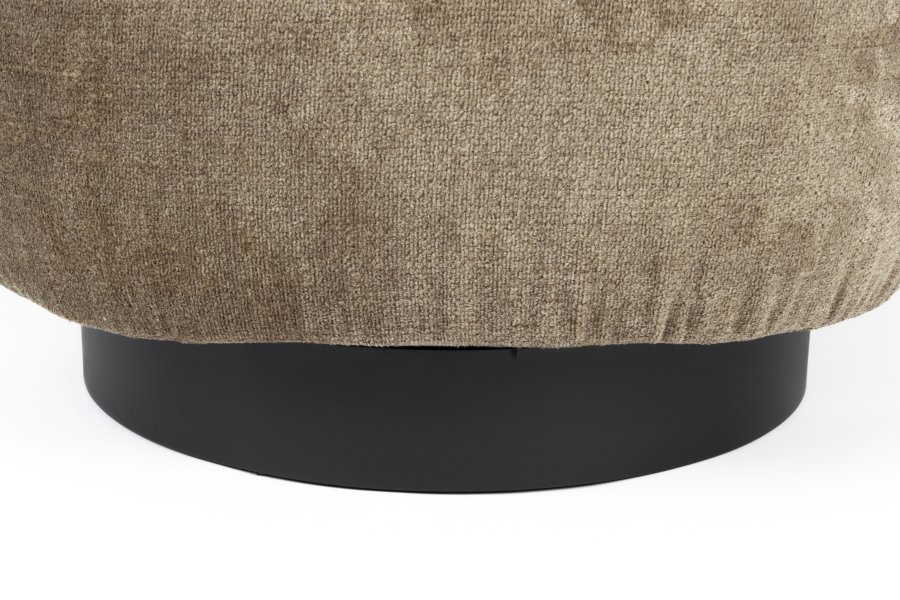 ZUIVER Eden svingstol - mosegrnn polyester og sort stl