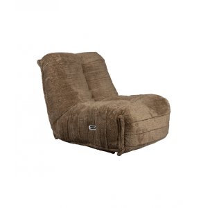 DUTCHBONE Hamilton vilstol, m. USB-kontakt - brun polyester och trä