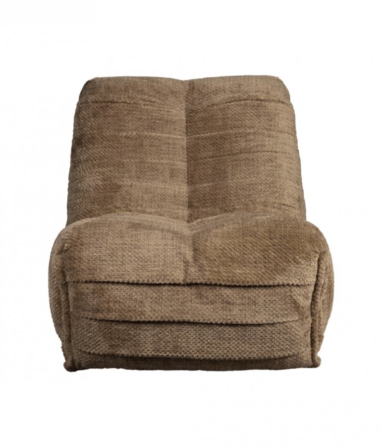 DUTCHBONE Hamilton hvilestol, m. USB-kontakt - brun polyester og tre