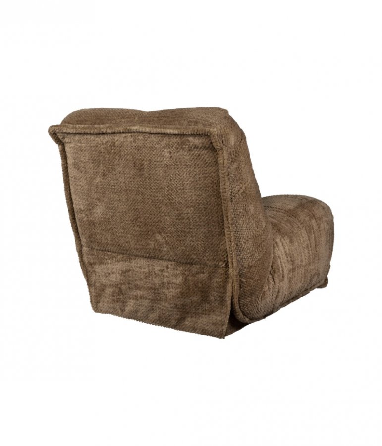 DUTCHBONE Hamilton hvilestol, m. USB-kontakt - brun polyester og tre