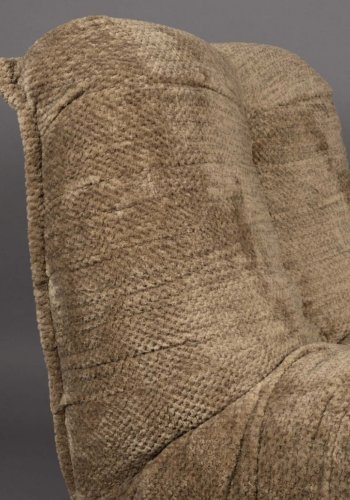 DUTCHBONE Hamilton hvilestol, m. USB-kontakt - brun polyester og tre