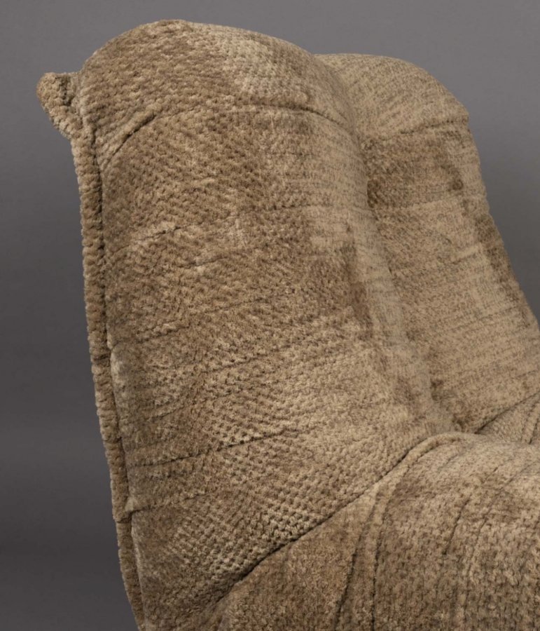 DUTCHBONE Hamilton hvilestol, m. USB-kontakt - brun polyester og tre