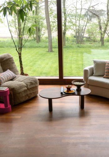 DUTCHBONE Hamilton hvilestol, m. USB-kontakt - brun polyester og tre