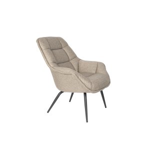 WHITE LABEL LIVING Lounge Chair Comfortable Thomas Brown