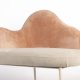 ZUIVER Friuli lenestol - rosa/beige polyester og beige stl