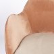ZUIVER Friuli lenestol - rosa/beige polyester og beige stl