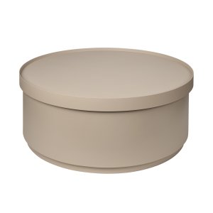 BROSTE COPENHAGEN Ninna Soffbord, med Förvaring - Beige Järn ( 75 cm)