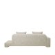 BROSTE COPENHAGEN Bay Chaiselongue, linke Seite – hellbeiger Stoff