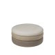 BROSTE COPENHAGEN Pond Pouf, rund – beige Stoff (68)