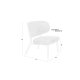 WHITE LABEL LIVING Sanne loungestol - grnn gr stoff og stl