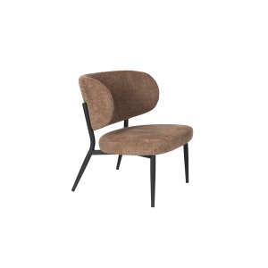 WHITE LABEL LIVING Sanne Lounge Chair Orange Grey