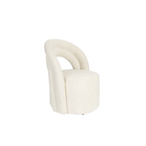 DUTCHBONE Seina drejestol - beige boucl stof