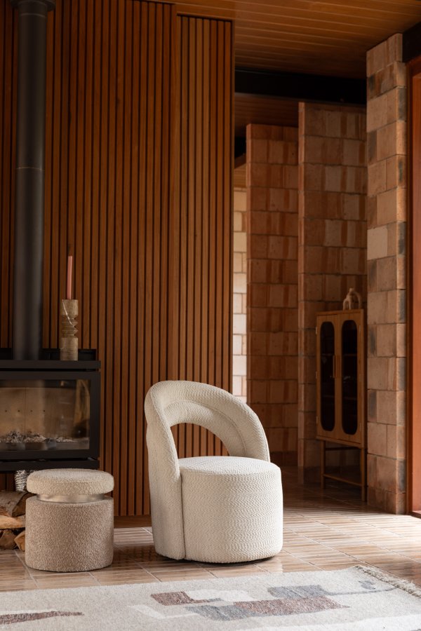 DUTCHBONE Lounge Chair Seina Swivel Beige