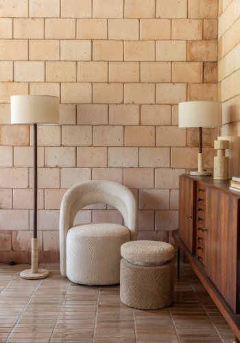 DUTCHBONE Lounge Chair Seina Swivel Beige