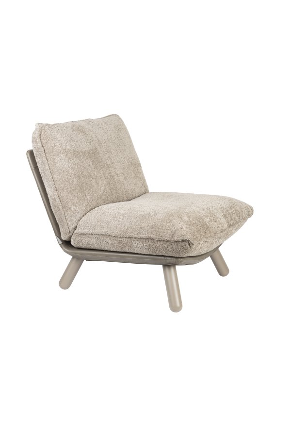 ZUIVER Lazy Sack lenestol - beige/gr polyester/bketre