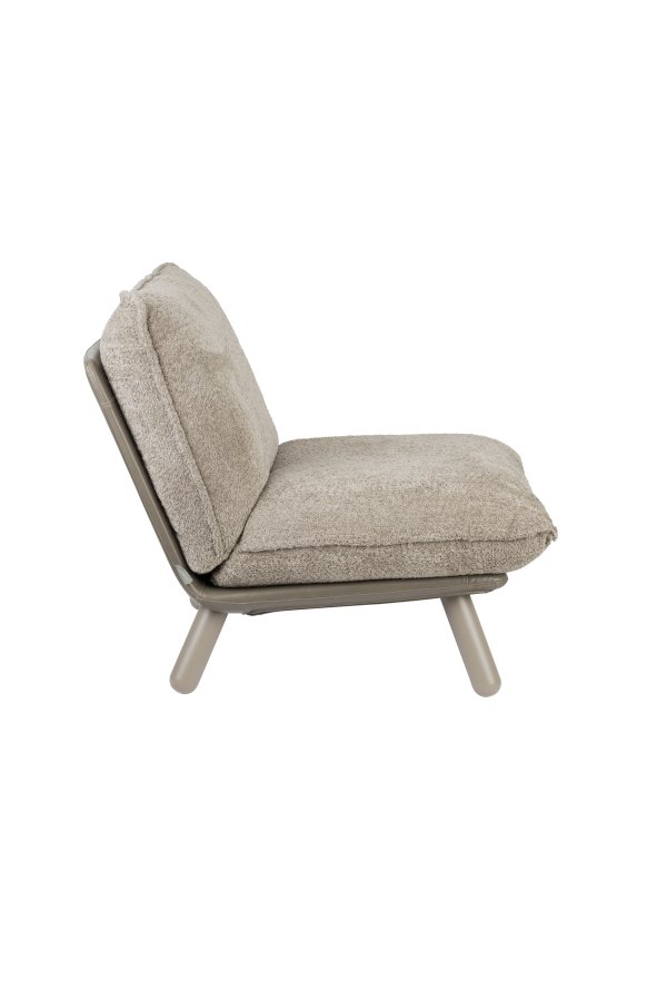 ZUIVER Lazy Sack lenestol - beige/gr polyester/bketre