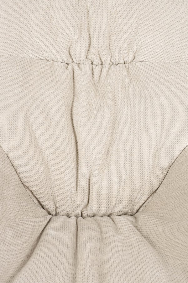 WHITE LABEL LIVING Duke lenestol, m. armlener - beige polyester, lysebrun polypropylenplast, bk