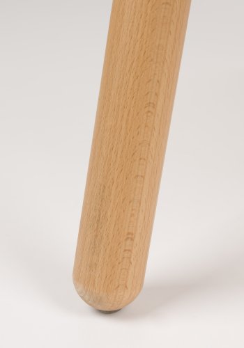 WHITE LABEL LIVING Duke lenestol, m. armlener - beige polyester, lysebrun polypropylenplast, bk