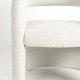 WHITE LABEL LIVING Nova lenestol, m. armlen - hvit polyester