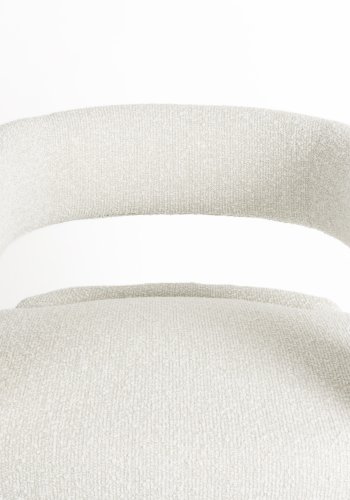 WHITE LABEL LIVING Nova lenestol, m. armlen - hvit polyester